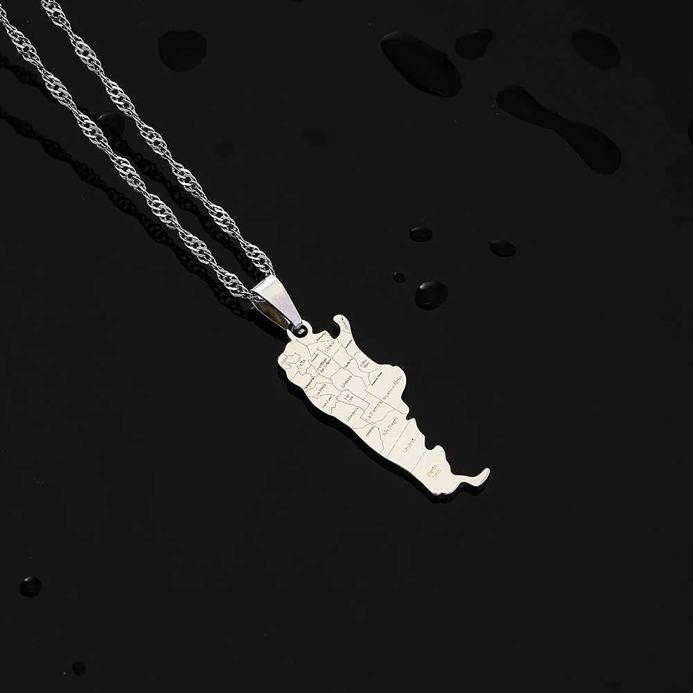 Fashion Argentina Map City Pendant Necklace Stainless Steel Men Women Gold Color Ethnic Maps Jewelry Gift V251022