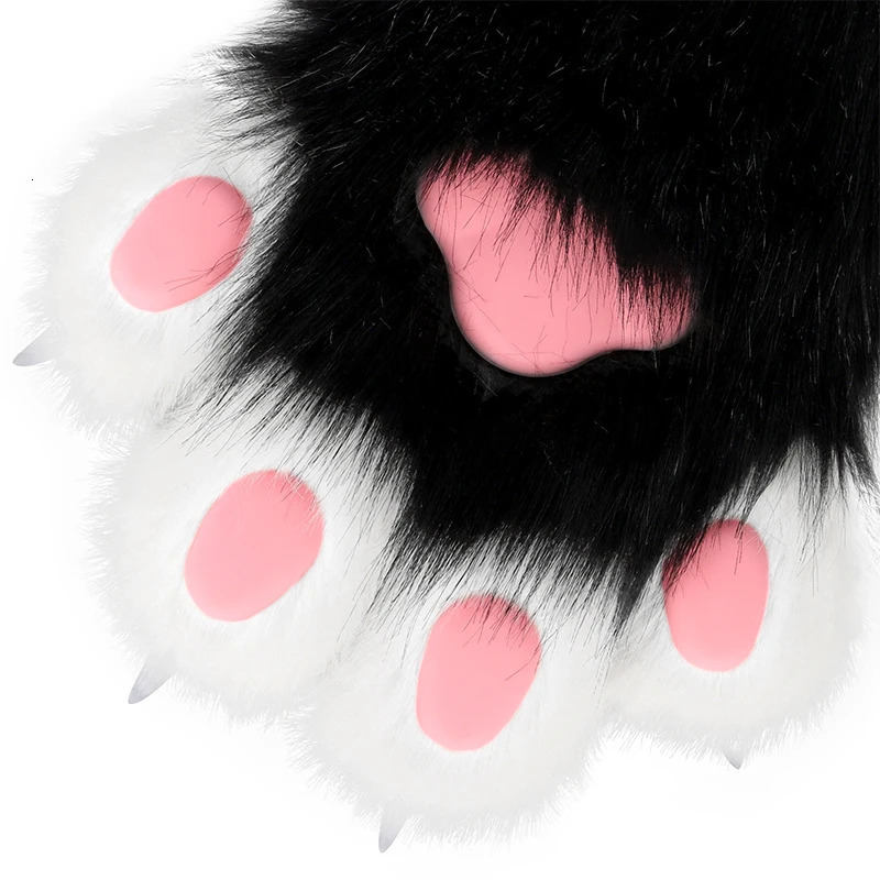 Plush Animal Claws Nails Gloves Anime Cos Costumes Accessories For Halloween Girls Prom Cosplay Props Accessories 251021