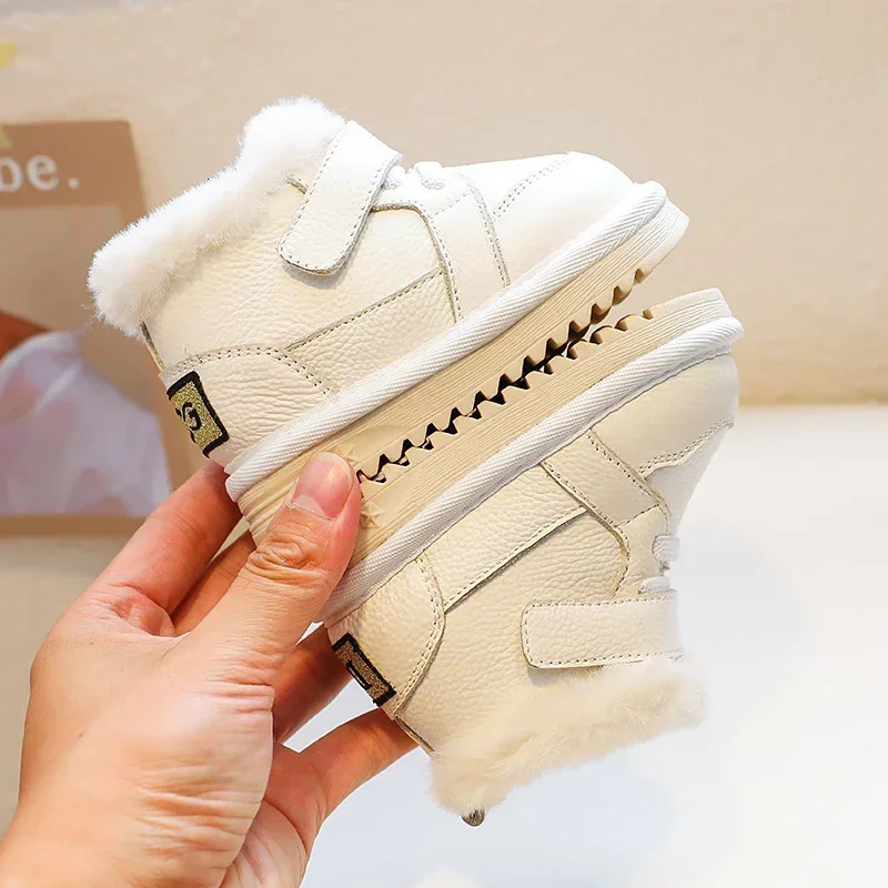 Winter Children Boots for Baby Girls Boys Outdoor Shoes Warm Plush Kids Snow Nonslip Windproof waterproof Infant 251022