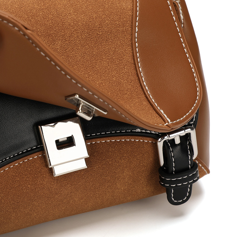 Sewafox Mini Backpack Women PU Leather Crossbody Shoulder Bag Removable Strap Brown White Purple Brown