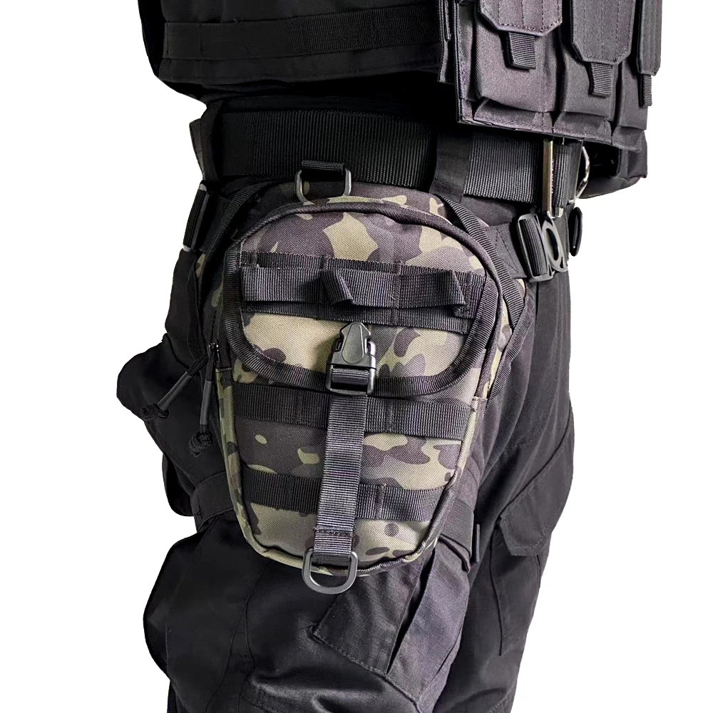 Camo Pattern Sports Leg Bag Multifunctional Tactical Waist Outdoor Fishing for Men Women 251014