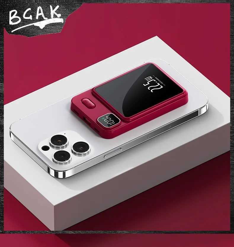 Real Capacity BCAK 20000mah 10000mah 225W Super Fast Magnetization Power Bank Wireless Charging Phone Mobile Power Gift J251114