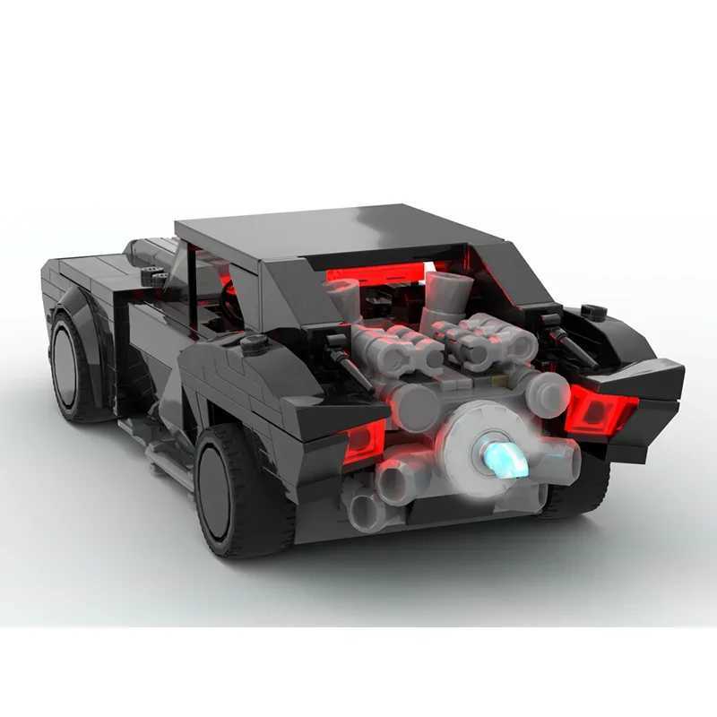 337 PCS New MOC Car Model Movie Game Series Building Block Car Revenge Batmobile Eightgrid Car Childrens Building Block Toy J251022