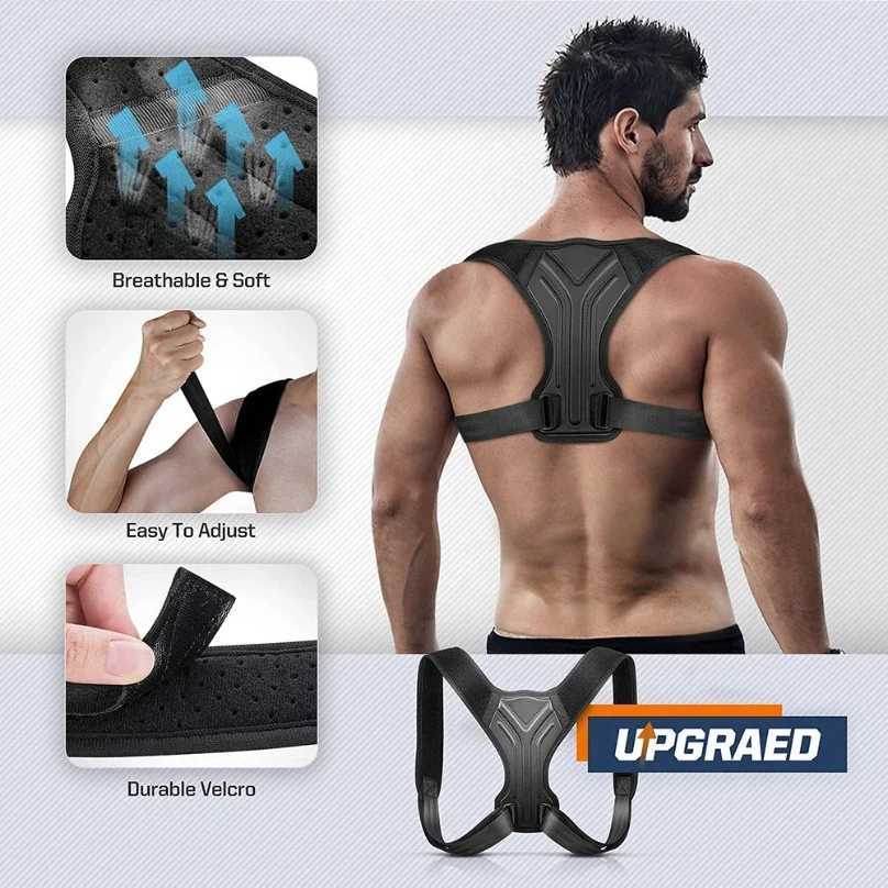 Adjustable Back Shoulder Posture Corrector Belt Clavicle Spine Support Reshape Your Body Home Office Sport Upper Back Neck Brace1 D251022