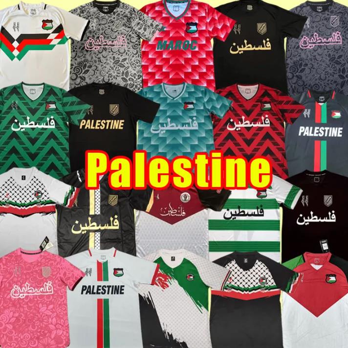 2025 2026 Palestine soccer jersey home away black white Maillots de foot 25 26 CD Palestino Football Shirt War Justice March retro classic Jerseys