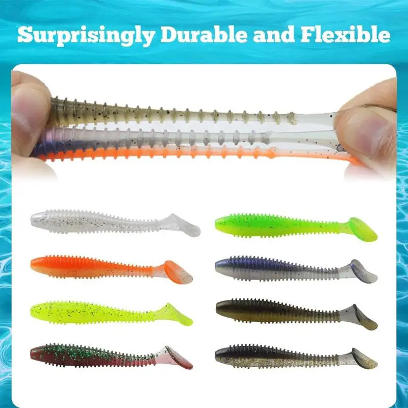 40PCS Soft Fishing Lures Kit Silicone Lure Set Artificial Bait Worm with Crank Jig Head Hooks Fishing Tackle Accessories 251021