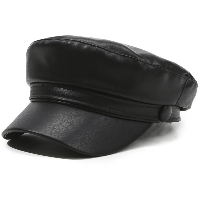 Spring and Autumn Versatile Beret Retro Flat Top Visor Small Face Black Painter Hat Fashion Classic Adjustable 251008