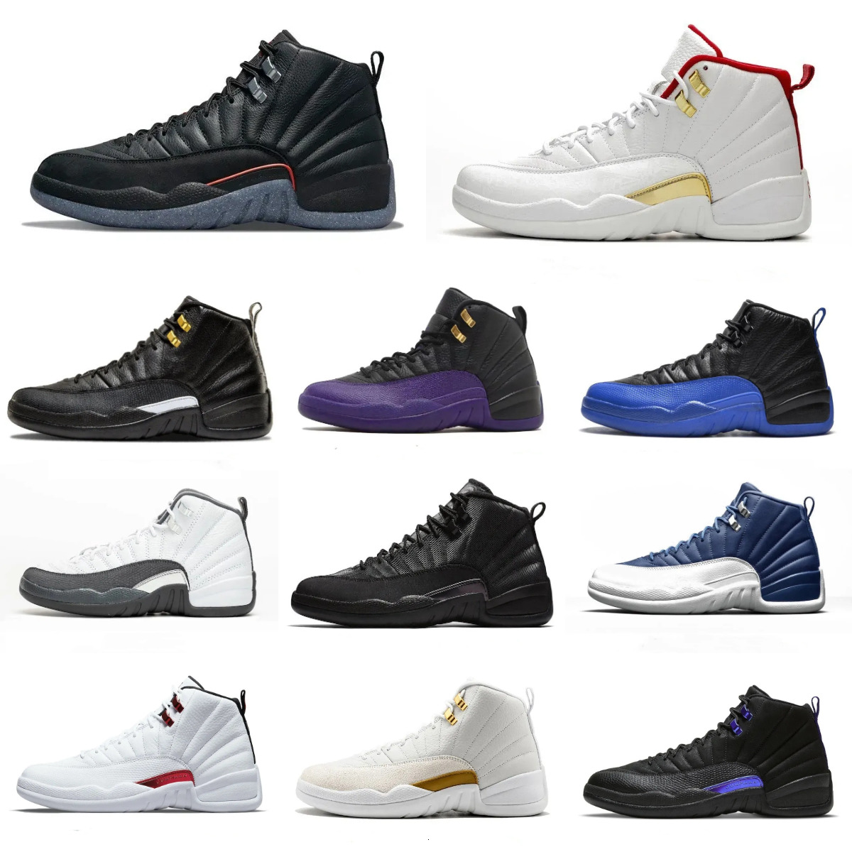 J12 12 Basketball Shoes Jump Mens Trainers Retroes 12S Brilliant Orange Black The Master Cherry Twist Utility Gamma Blue Outdoor Fiba PlayoffsS Sports Sneakers V8