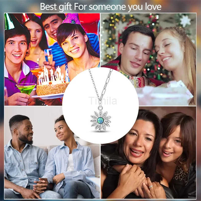 Sunflower Necklace 925 Sterling Silver Classic Simple Adjustable Necklace for Women Girl Fashion Jewelry Gifts U251022
