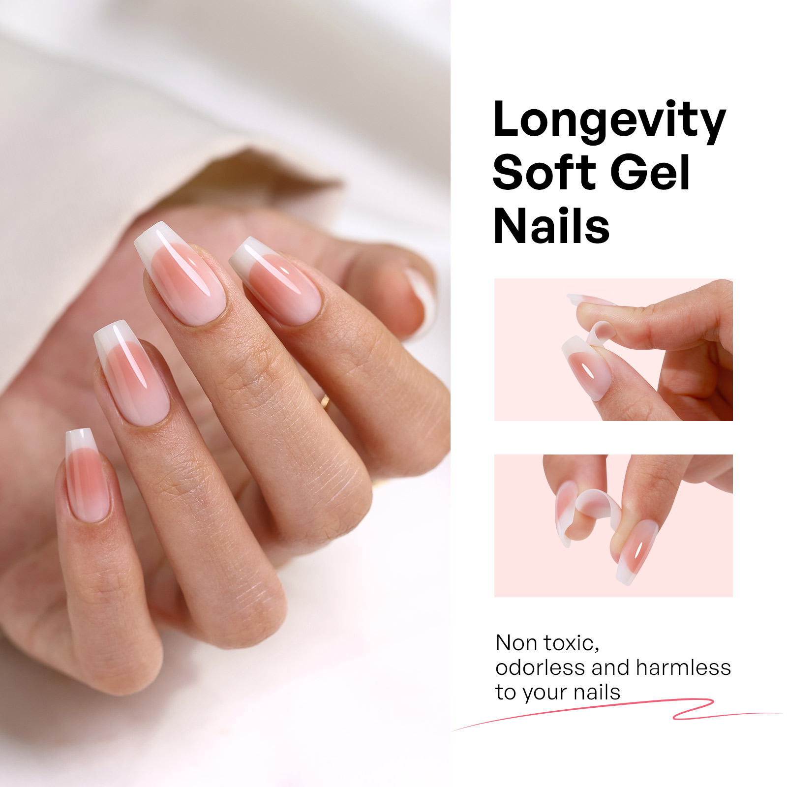 french gradient artificial nail pads can be reused and worn coffinshaped presstype nail full patches are available in 16 sizes with 32 pieces to choos