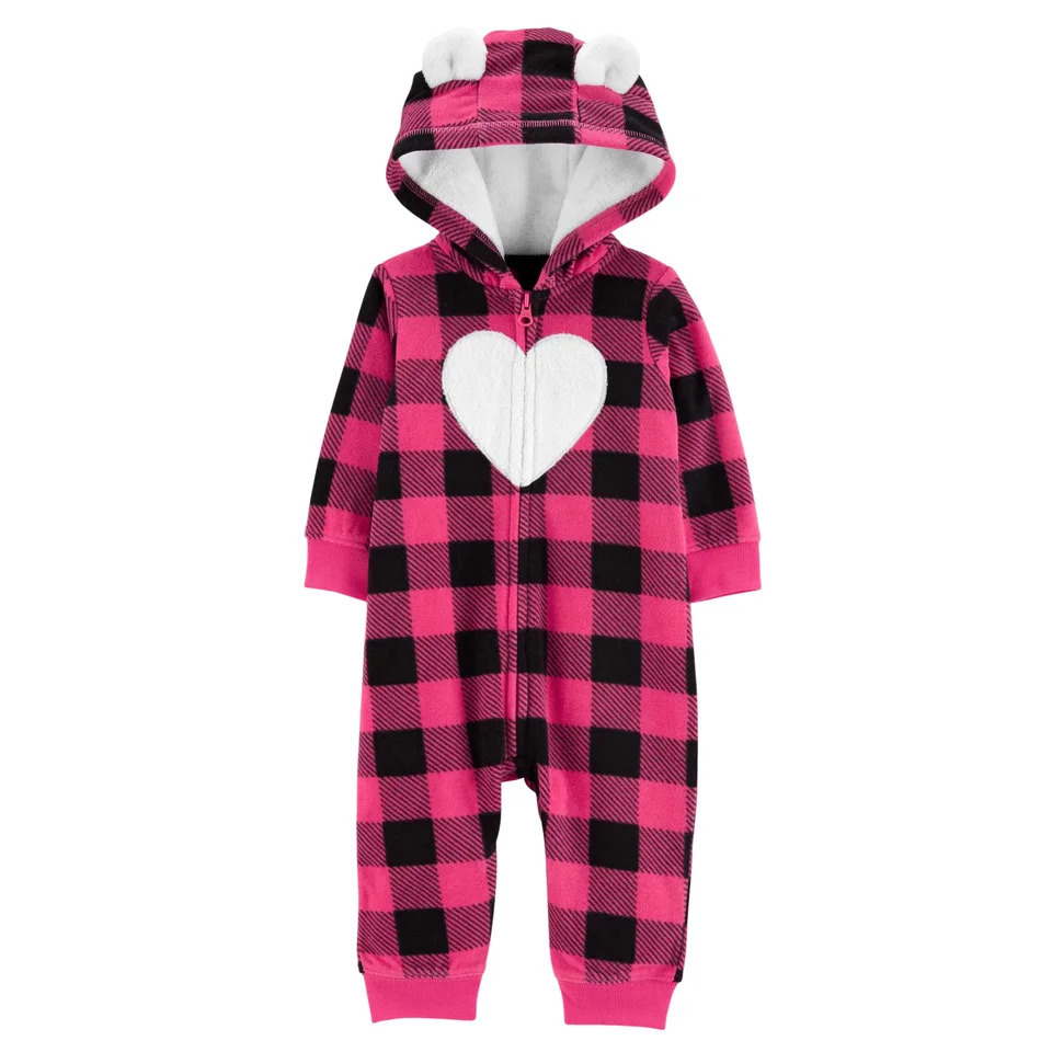 Infant Baby Romper Spring Autumn Warm Babi Boy Girl Clothes Coral Fleece Hooded Babe Animal Jumpsuit 251022