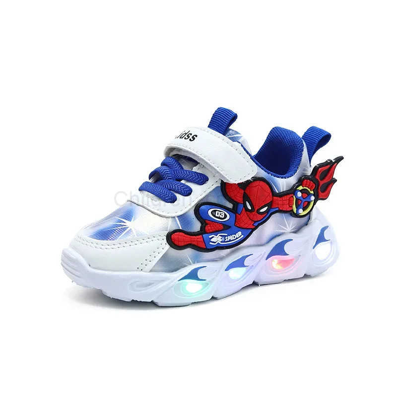 Disney New kids cartoon SpiderMan light cute Casual shoes soft sports shoes for gift EU size 2130 H251022