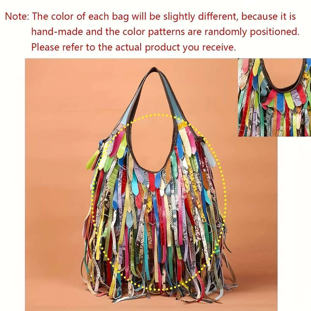 2025 Leather Colorful New Design, Single Shoulder Large Capacity Hobo Bag, Women's Messenger Bag