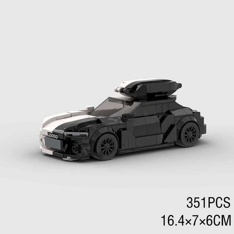 MOC Pickup Car Model Building Blocks GT RS6 Super Race Speed Racing Sports Police Vehicle Technical Racing Brick Christmas Gif J251022