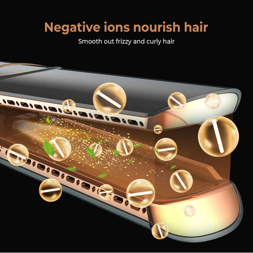 Famous Brand Designer New High Speed Strong Hot Cold Air Straightener Straight Plate Constant Temperature Home Care Business Trip Bia Dry And Wet Hair