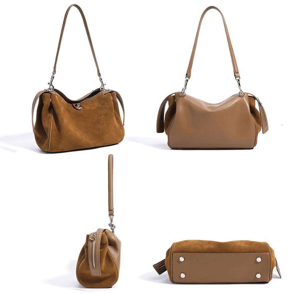Designer Luxury Trendy Suede Leather Crossbody Bag For Women Designer Small Shoulder Purse High Quality Chic Messenger Bags