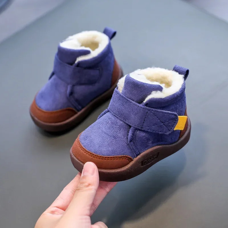 Winter Baby Shoes Boys Girls Warm Plush Toddler Snow Boots 05 Years Kids Fashion Antislip Sneakers Children 251022