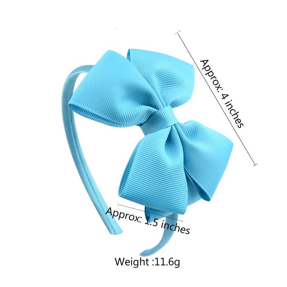 1 Piece Ribbon Handmade Hair Bows Hairbands for Baby Girls 20 Colors Cute Bowknot Solid Color Headband Headwear Hair Accessories V251022