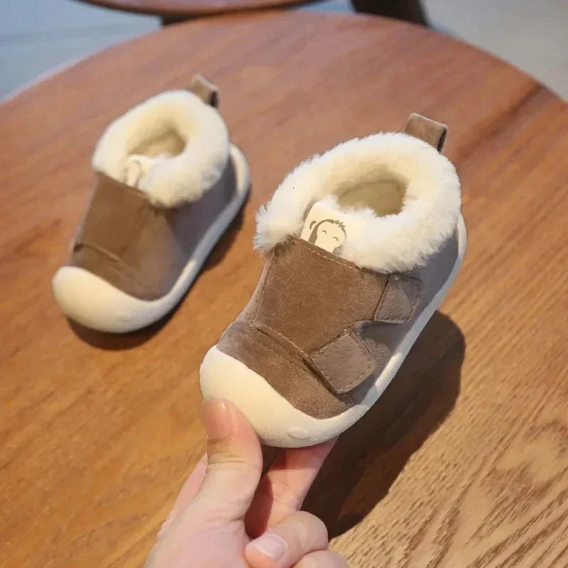 Autumn Winter Baby Girls Boys Snow Boots Warm Plush Infant Shoes Kids Outdoor Comfortable Soft Soled Children Cotton 251022