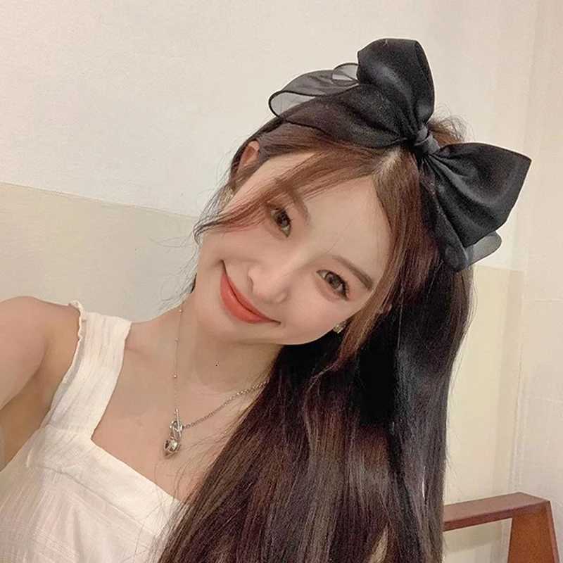 Lystrfac Korean Fabric Double Bow Headband for Women New Fashion Simple Hair Wash Hairband Ladies Headwear Hair Accessories V251022