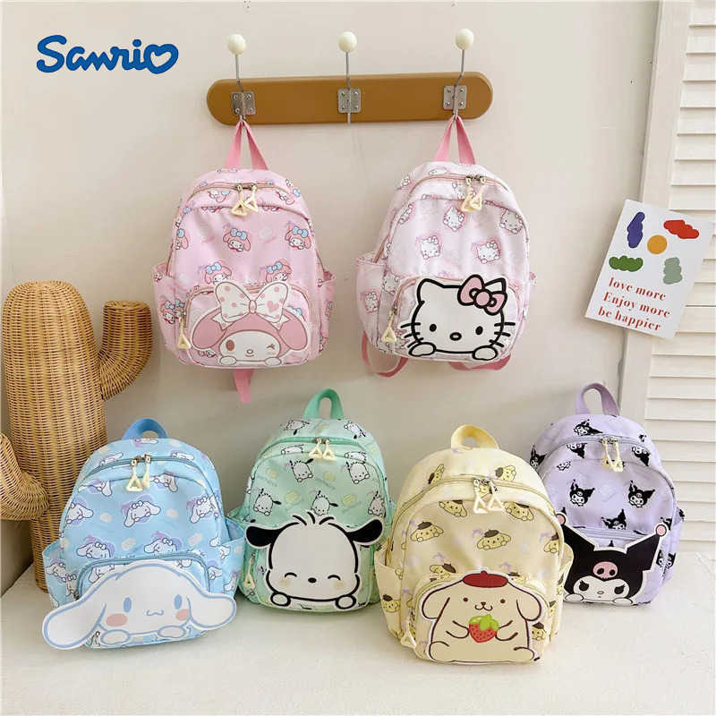 Sanrio Kawaii Bag Cinnamoroll Backpack Schoolbag Kids Cute Kuromi Student High Capacity Shoulder Bags for Children Gifts for Kid L251022