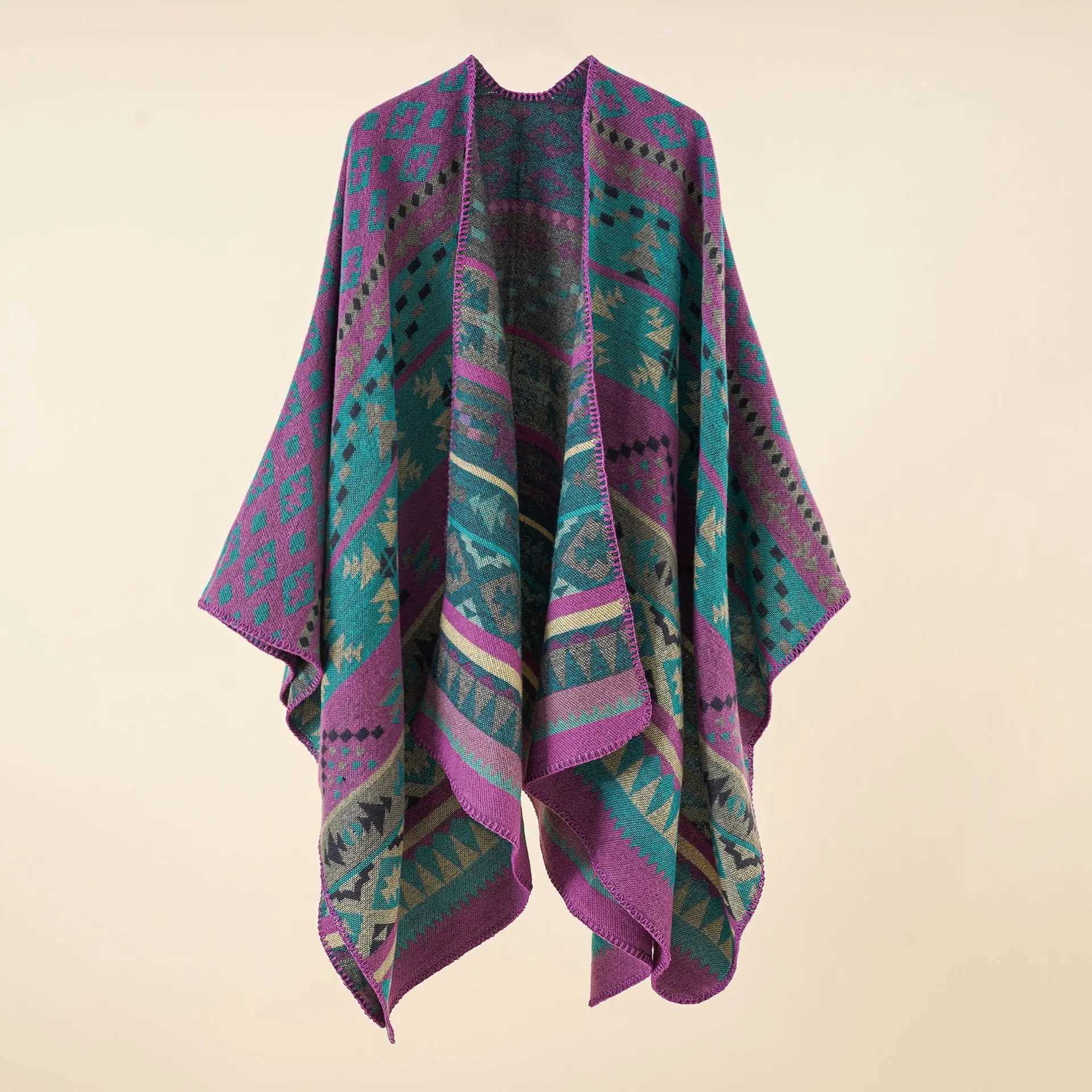 Women Luxury Imitation Cashmere Ponchos CAPas Mujer Scarf Winter ShAWl Scarve WrAP Chales Femme Thick Blanket Stole J251129