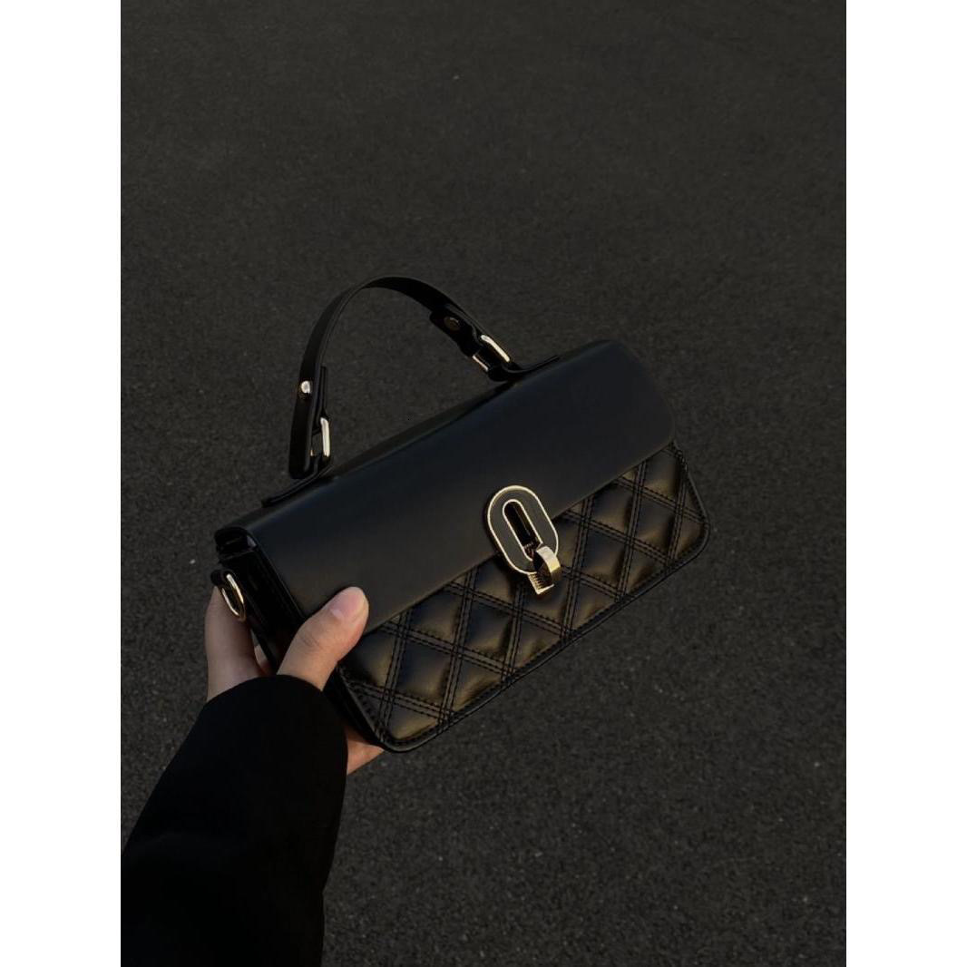 Luxury Brand Designer Bag High-End Luxury Niche Coffee Color Handbag Women's 2024 New Style Small Chain Shoulder Crossbody Bag Summer