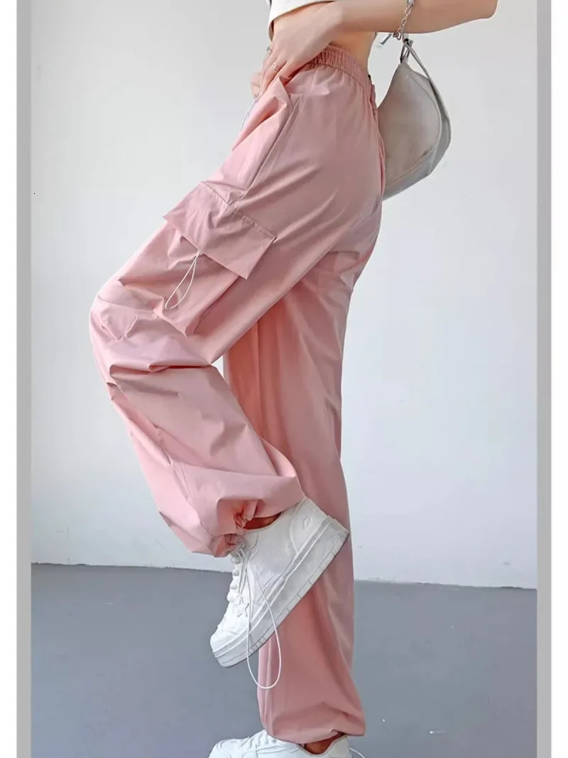 Cargo Pant Women Wide Leg Pants Summer Autumn Fashion Female High Waist Streetwear Loose Casual Pants Straight Trousers 251022