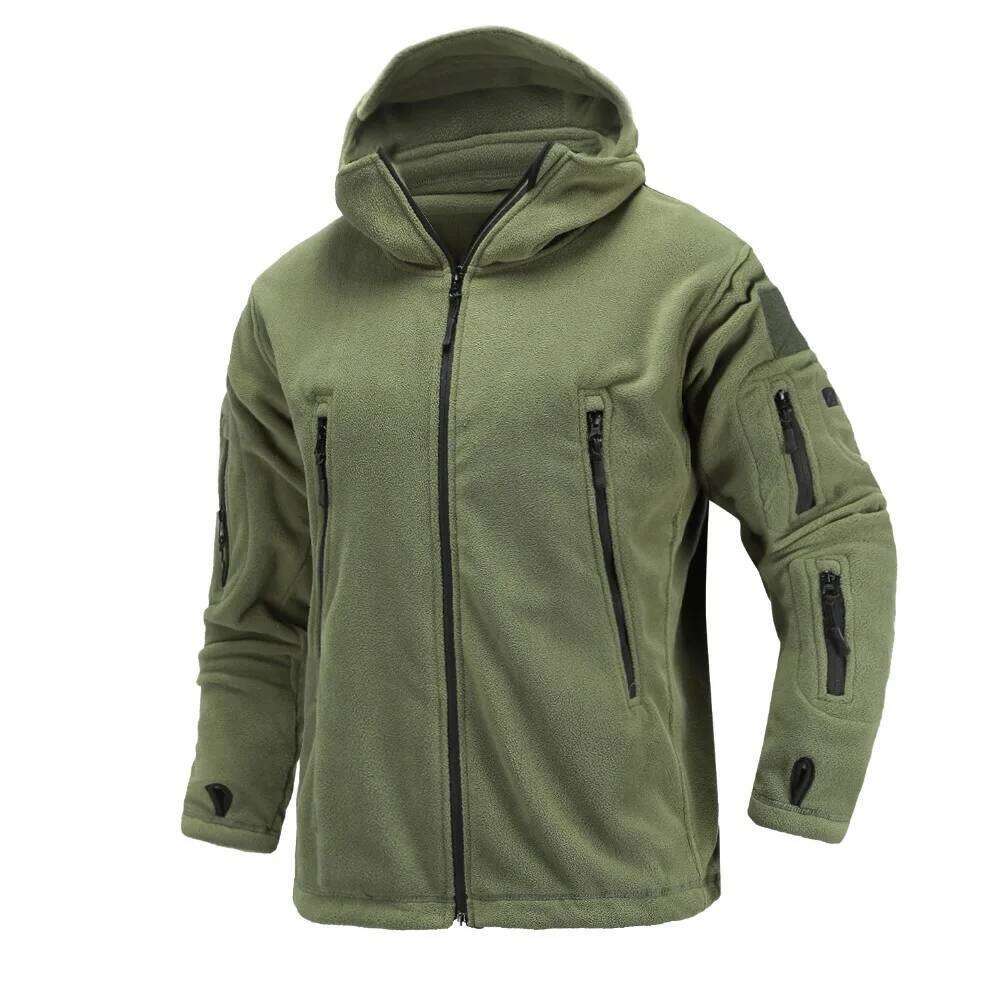Hunting Hiking US Winter Thermal Fleece Tactical Jacket Outdoors Sports Hooded Coat Outdoor Army Jackets