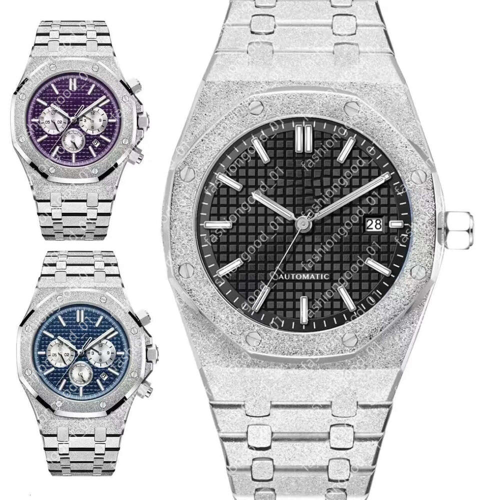 Man watch rose gold Frost goldAP watches men 42mm automatic mechanical waterproof Wristwatches with box and sapphire glass Orologio di Lusso reloj montre