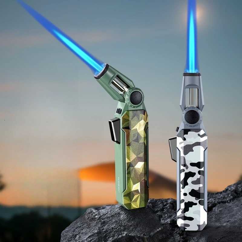 Foldable Kitchen Torch Lighter Windproof Inflatable Refillable JetFlame Igniters Cigarettes Lighters C251022