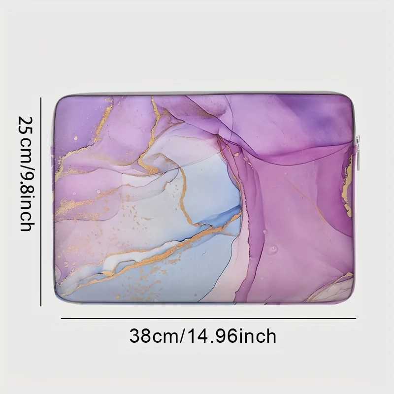 1piece set marble print pattern laptop bag briefcase suitable for 14 inch laptops fixed laptop bag W251022