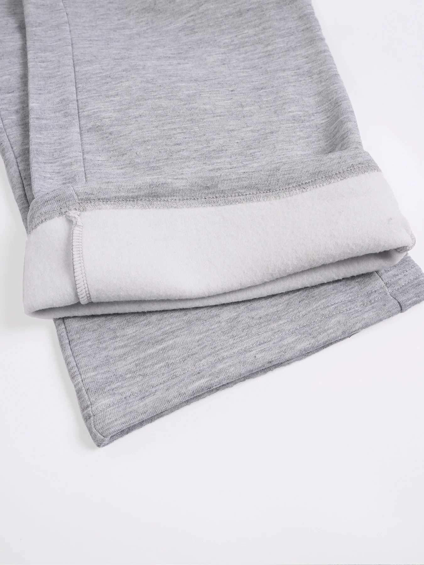 Womens Solid Thermal Lined Pants Casual Comfy Side PocketDrawstring Trousers for Winter Womens Bottoms for Sport Daily WearT251022