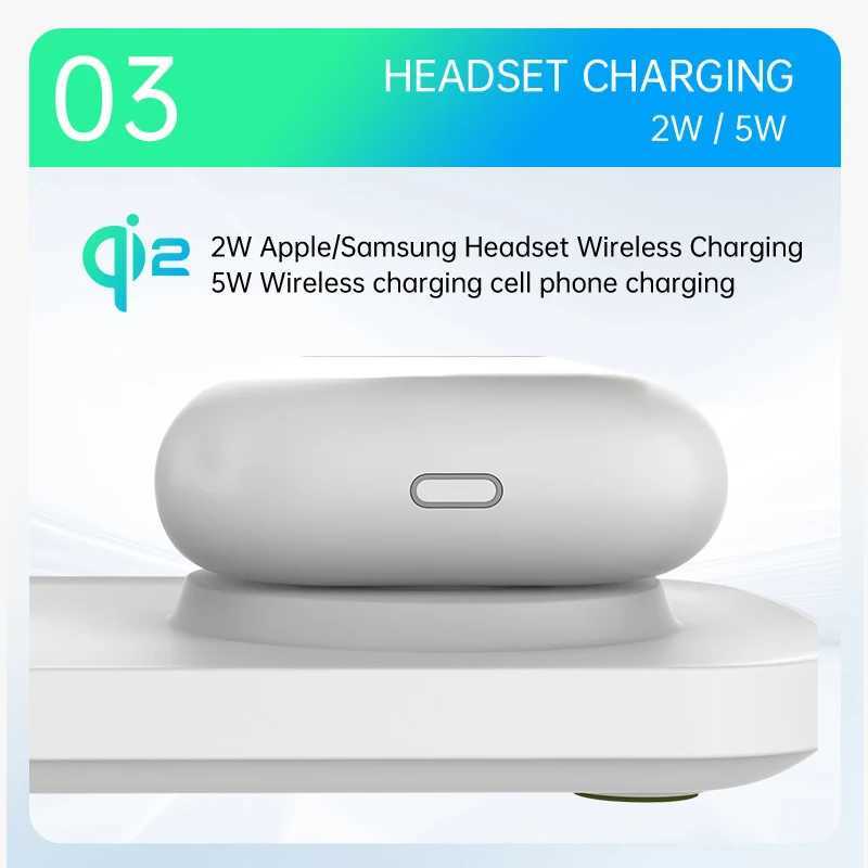 QI2 3 in 1 Magnetic Wireless Chargers For iPhone 16 15 14 13 12 Fast Charging Station For Watch Airpods 2 3 4 stand J251114