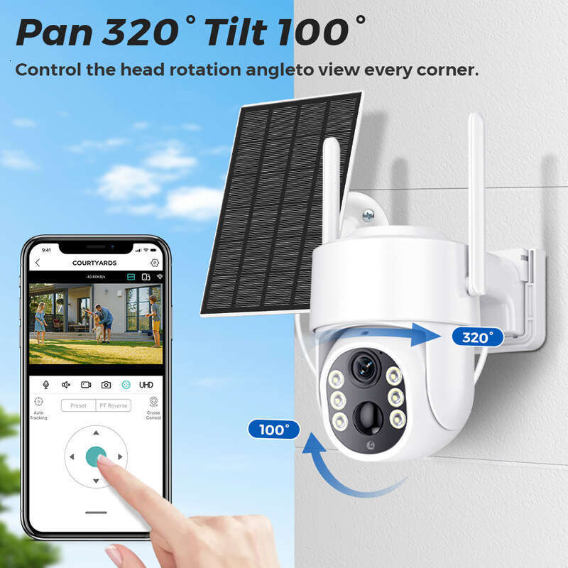 icsee Solar Outdoor WiFi Home HD Wireless Camera Network Remote 4G Monitor