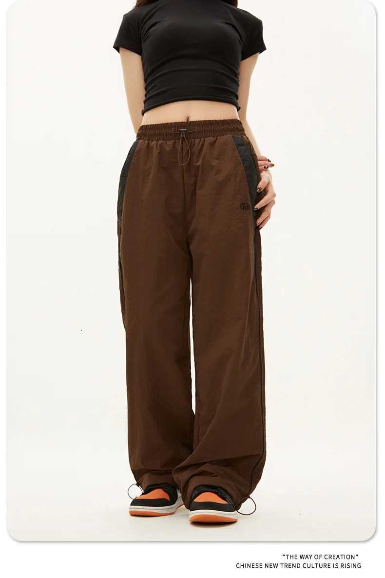 Y2K Vintage Fashion Loose Pant 2024 Casual Street Hip Hop Baggy Pants High Waist Wide Leg Trousers Solid Joggers Women ClothesT251022