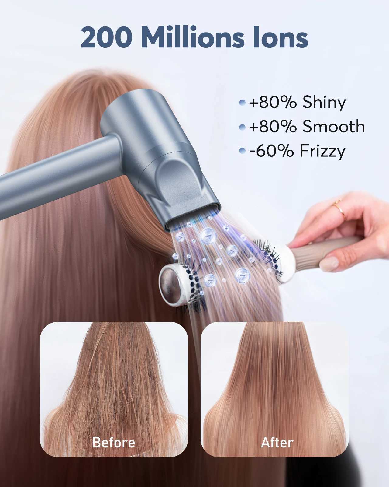 Bopcal Professional High Speed Hair Dryer 110000RPM Brushless Cold Hot blower Silent Touch Screen Hair Dryer For Home Hair SalonXJ251022