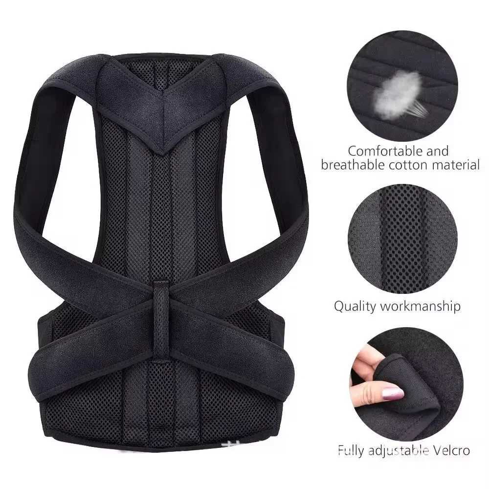 Back Brace Posture Corrector Lumbar Straightener Waist Coluna Postura Vest Correct Corset Shoulder Support Belt for Men Women1 D251022