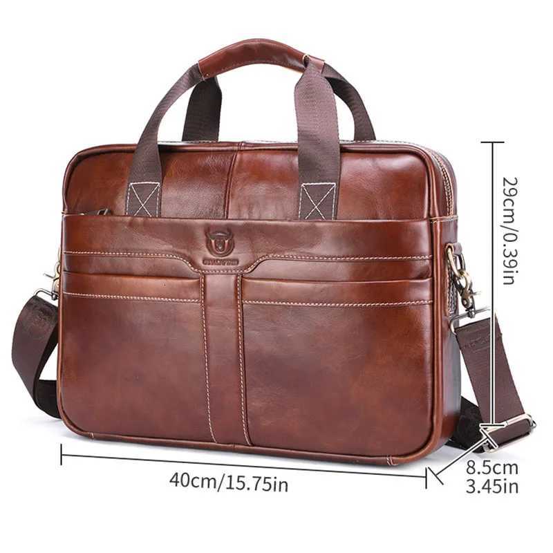 Cowhide Mens Briefcases Shiny Cow Leather Suitcase Business Handbag Large Capacity Leather Shoulder Bags Gift Laptop Bag A2G053 W251022