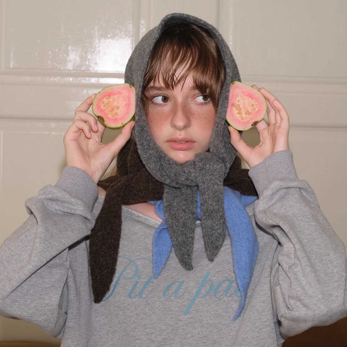 Knitted Scarf Women 31 Wool Winter Warm Scarves Bright stripe Design Thickened Shawl Soft Triangle Neck 2025 NEW J251022