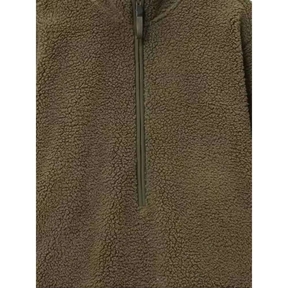 Women's Winter Fashion Loose Casual Teddy Veet Sports Top Female Simple Versatile Zipper Long Sleeve Pullover Jacket