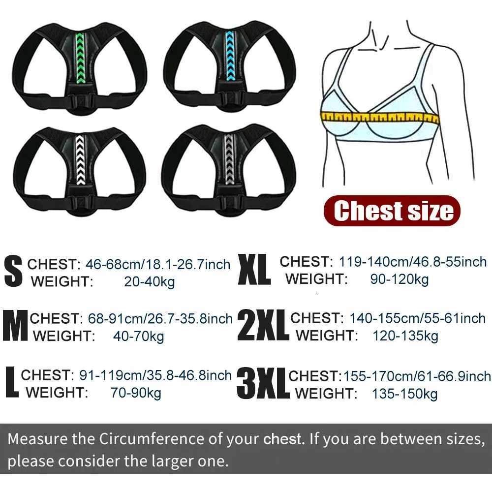 Medical Adjustable Back Shoulder Posture Corrector Belt Clavicle Spine Support Preventing Humpback Sports Upper Back Neck Brace1 D251022