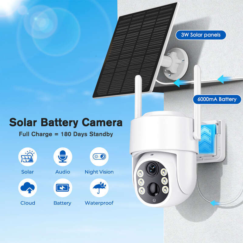 icsee Solar Outdoor WiFi Home HD Wireless Camera Network Remote 4G Monitor