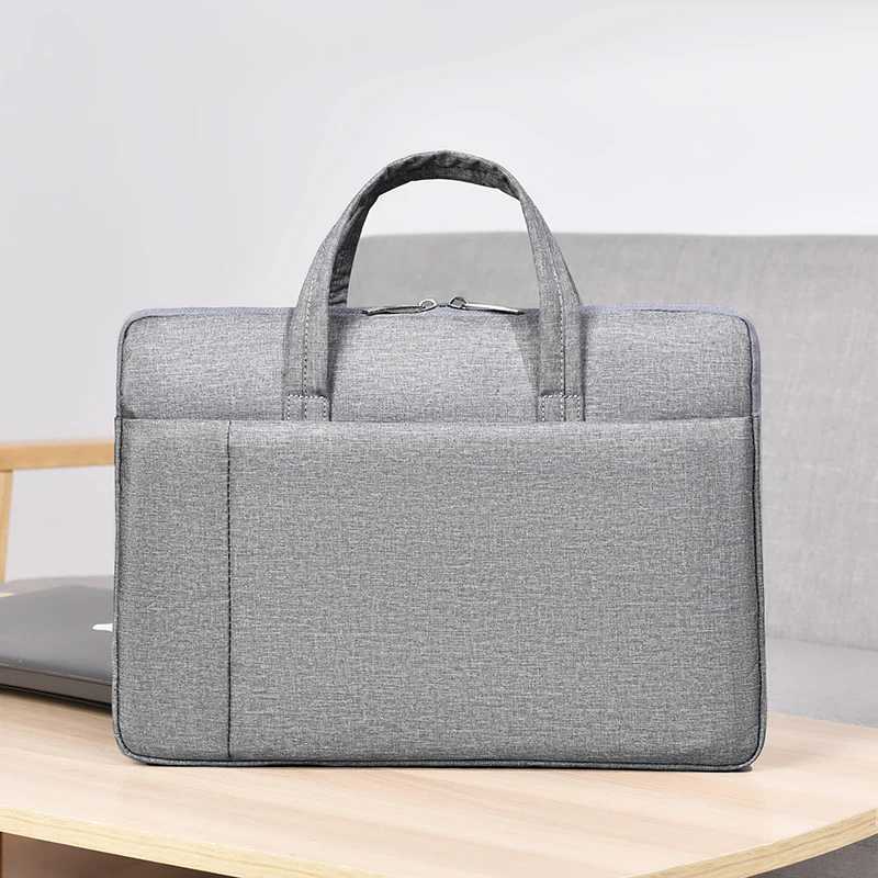 A 156 Inch Simple Design Laptop Briefcase High Quality Handbag Business Document Bag Elegant Computer Clutch for Men Women W251022