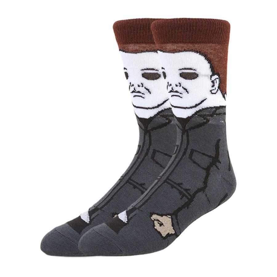 102030Pairs random color Men Women Cartoon Anime Socks Christmas Halloween Novelty Funny Socks W251022