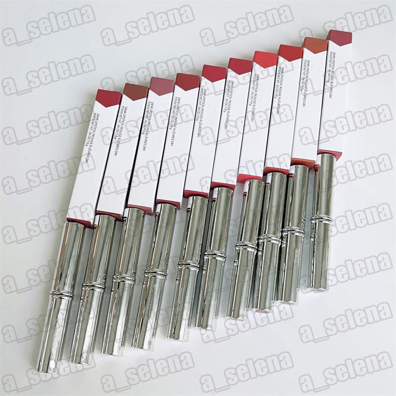 10 Color Lip Makeup Retro Matte Lipstick Rouge A Levres 24H Lipstick Pen 1.8g