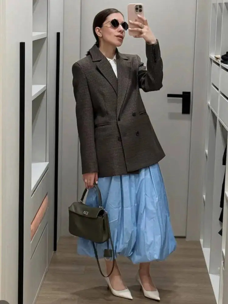 Blifanbo Loose Casual Jogger Bloomers Pants For Women Pleated Solid Fashion Summer Female Loose Bloomers Long Pants Streetwear 251022