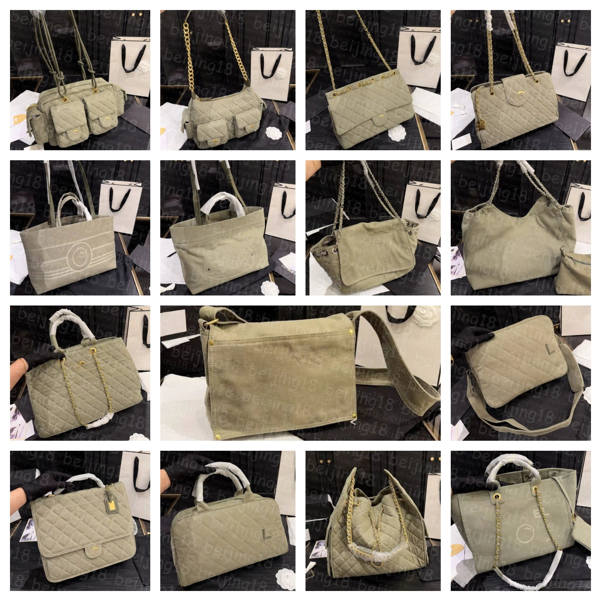Fashion Designer Large Capacity Shopping Bag Shoulder Handbags Chain Handbag Cosmetic Bags for Women Men 28705
