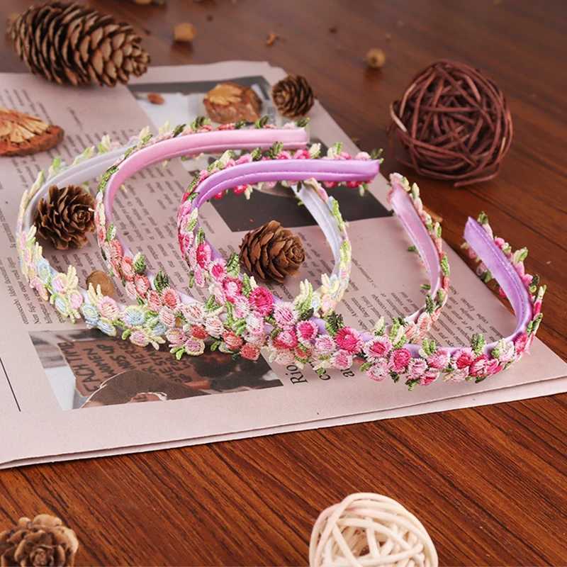 Boho Chic Daisy Girls Headbands Women Solid Embroidery Flower Hair Bands Candy Chrysanthemum Headwear Hair Accessories V251022
