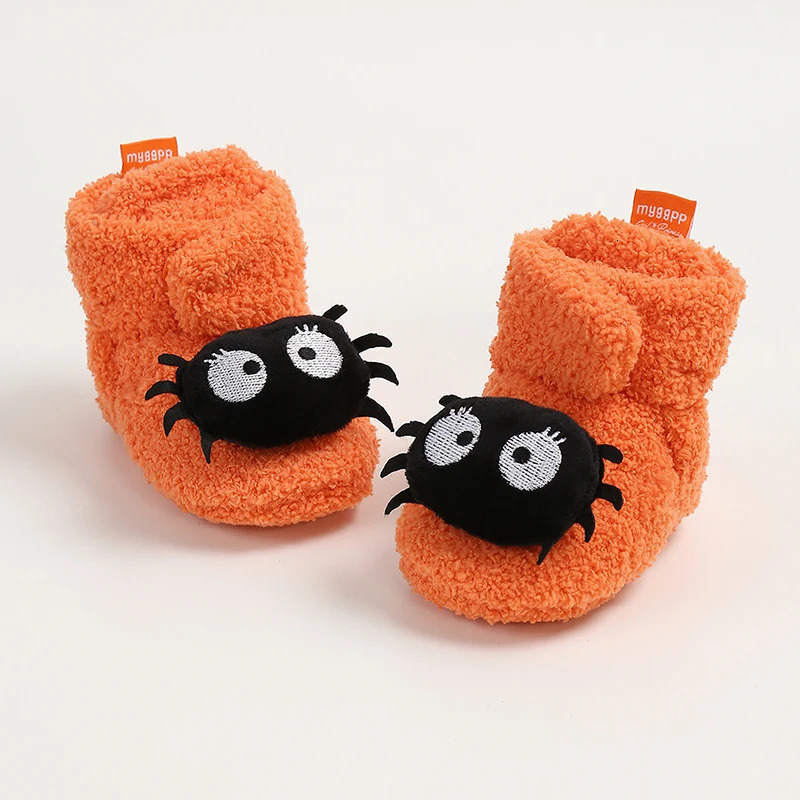Baby Halloween Booties Soft AntiSlip Slippers Fall Winter Warm Infant First Walker Shoes 251022